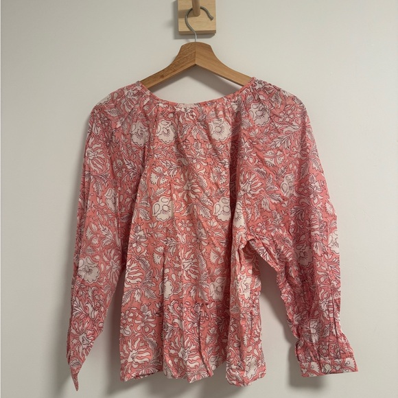 EMERSON FRY Frances Blouse in Devina Flowers Pink NWT $128 - Picture 4 of 7